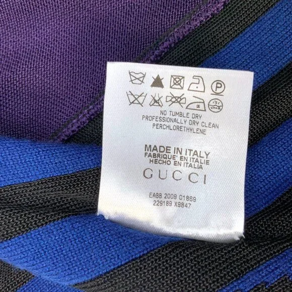 Gucci Cowl Neck Mix Media Knit Sleeveless Top Sz 6-8 - Picture 11 of 16